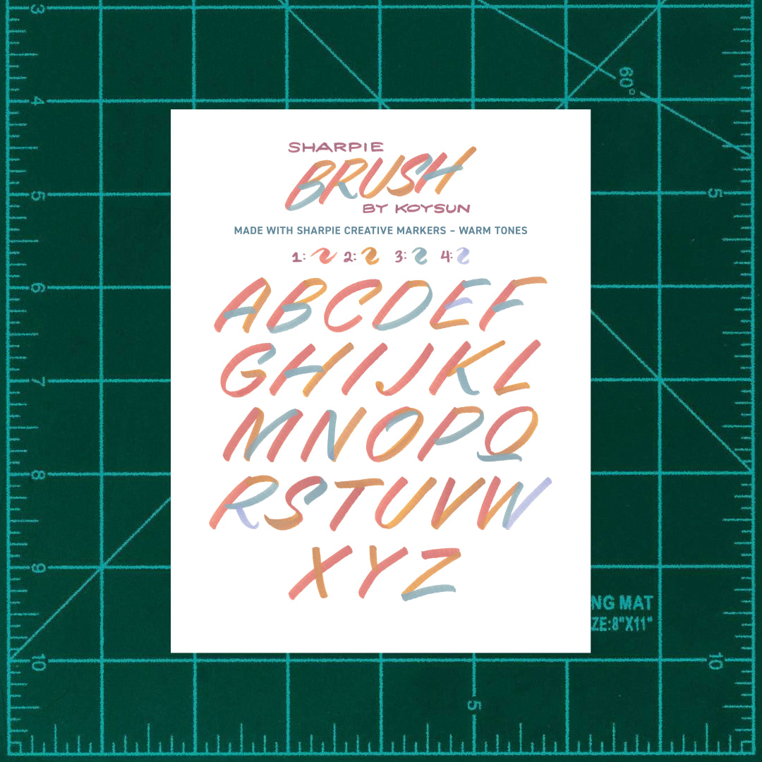 Koy x Sharpie Alphabet Sheet