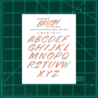 Koy x Sharpie Alphabet Sheet